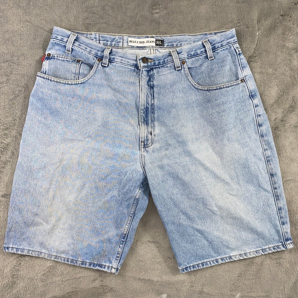 Bugle Boy Jeans Shorts Mens 40 Light Blue 765 Vintage 90s Denim Relaxed Fit‎